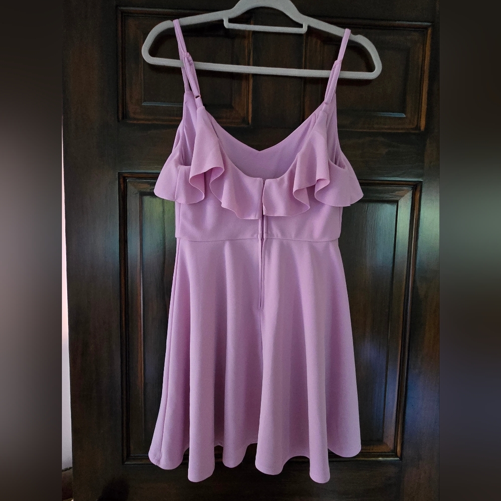Elegant Pink Ruffle Dress